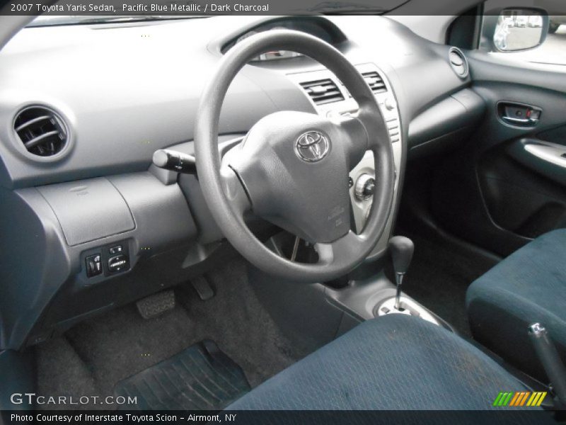 Pacific Blue Metallic / Dark Charcoal 2007 Toyota Yaris Sedan