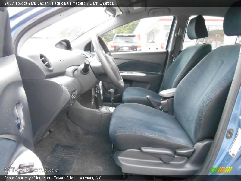 Pacific Blue Metallic / Dark Charcoal 2007 Toyota Yaris Sedan