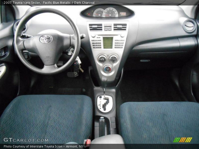 Pacific Blue Metallic / Dark Charcoal 2007 Toyota Yaris Sedan