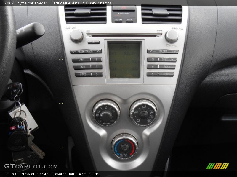 Pacific Blue Metallic / Dark Charcoal 2007 Toyota Yaris Sedan