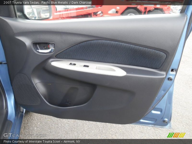 Pacific Blue Metallic / Dark Charcoal 2007 Toyota Yaris Sedan