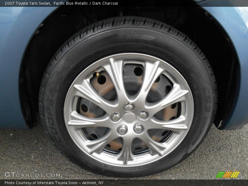 Pacific Blue Metallic / Dark Charcoal 2007 Toyota Yaris Sedan