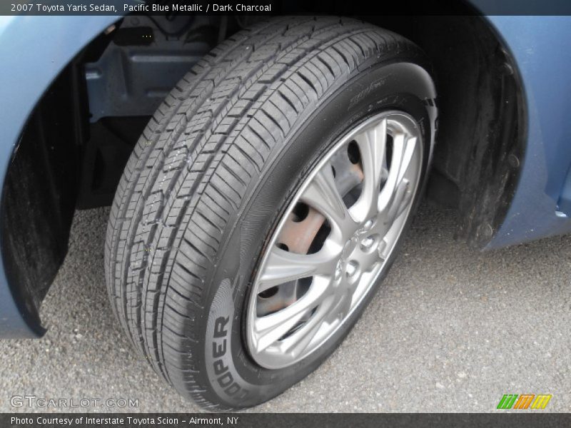 Pacific Blue Metallic / Dark Charcoal 2007 Toyota Yaris Sedan