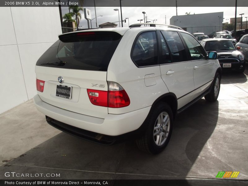 Alpine White / Beige 2006 BMW X5 3.0i