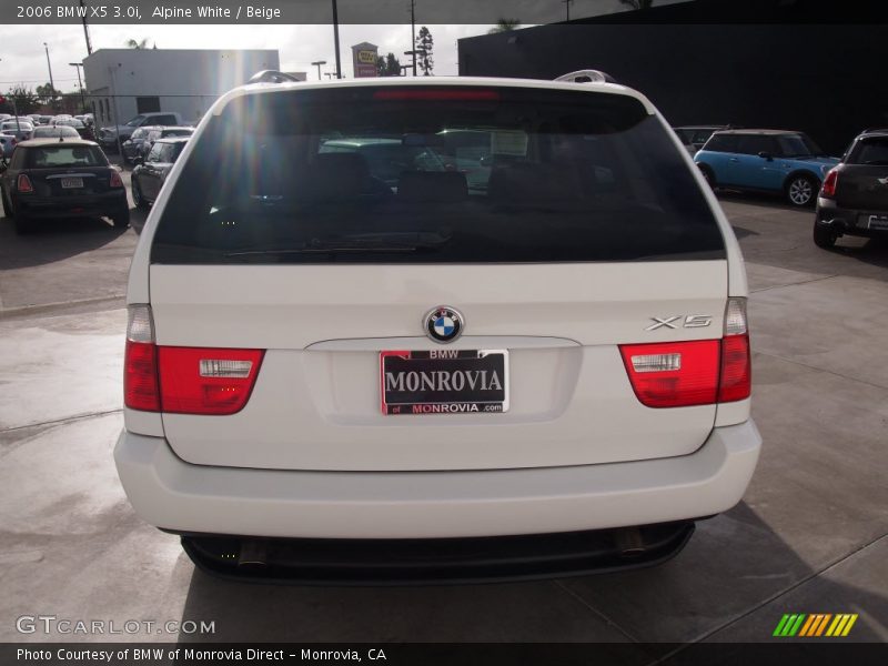 Alpine White / Beige 2006 BMW X5 3.0i