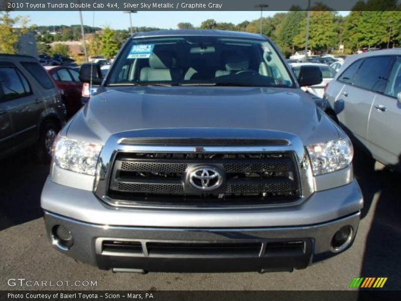 Silver Sky Metallic / Graphite Gray 2010 Toyota Tundra Double Cab 4x4