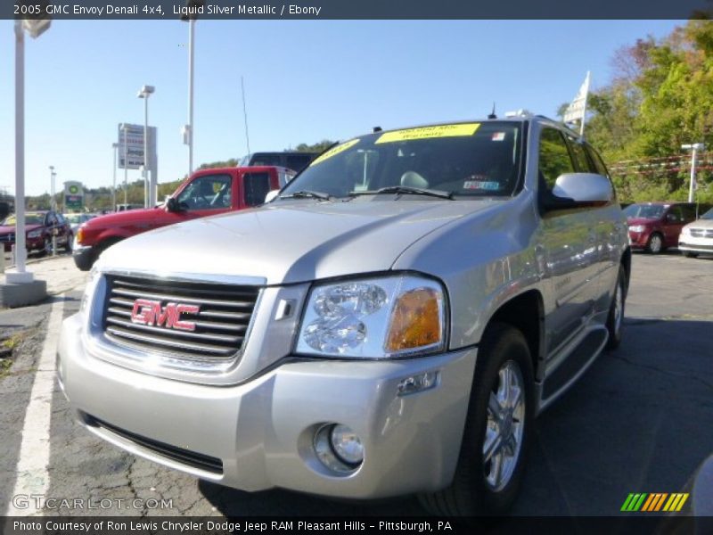 Liquid Silver Metallic / Ebony 2005 GMC Envoy Denali 4x4