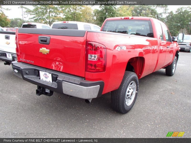 Victory Red / Dark Titanium 2013 Chevrolet Silverado 2500HD Work Truck Extended Cab 4x4