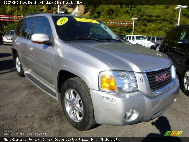 Liquid Silver Metallic / Ebony 2005 GMC Envoy Denali 4x4