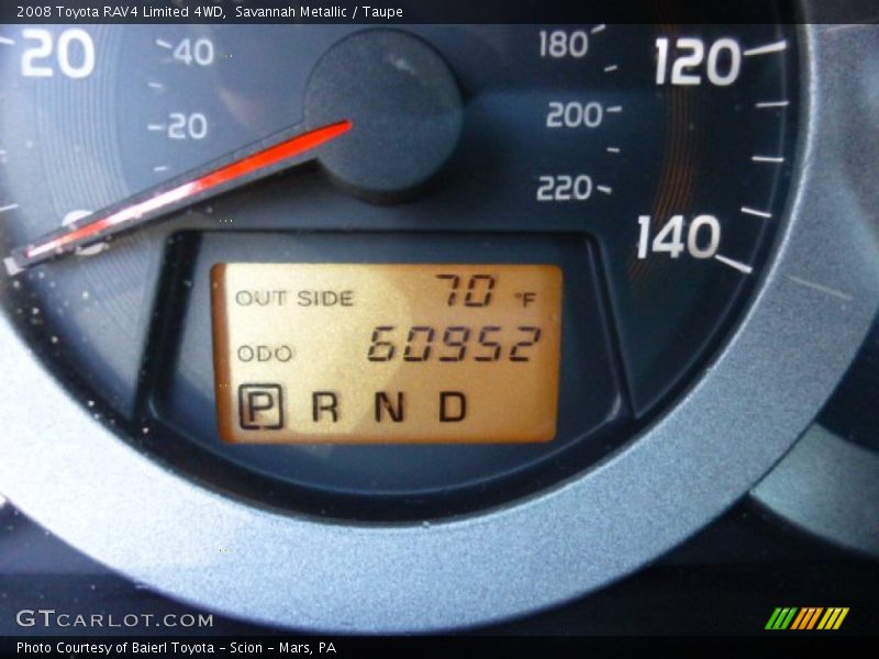 Savannah Metallic / Taupe 2008 Toyota RAV4 Limited 4WD