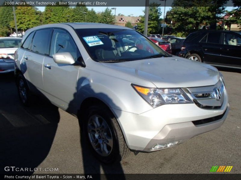 Billet Silver Metallic / Ebony 2008 Acura MDX Technology
