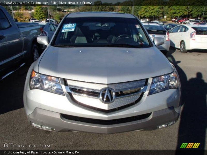 Billet Silver Metallic / Ebony 2008 Acura MDX Technology