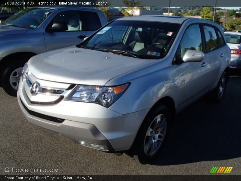 Billet Silver Metallic / Ebony 2008 Acura MDX Technology