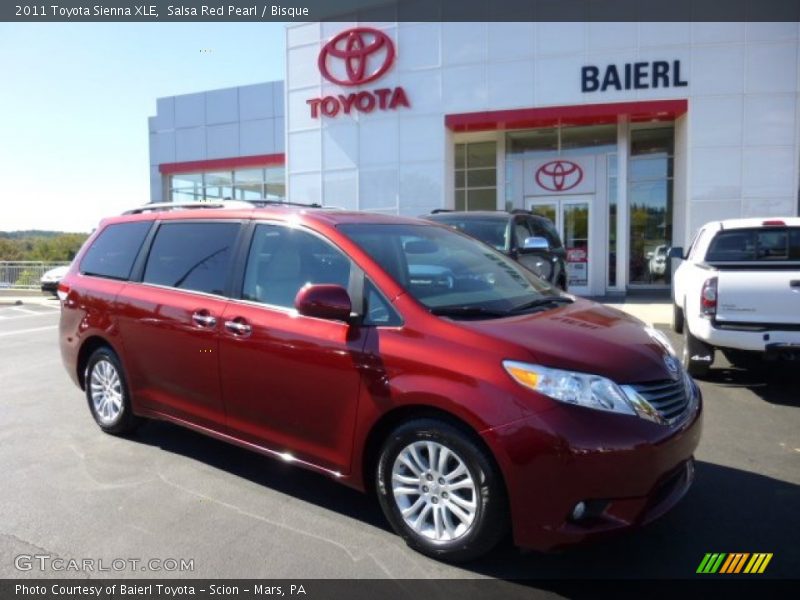 Salsa Red Pearl / Bisque 2011 Toyota Sienna XLE