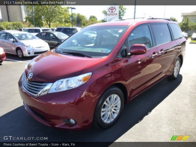 Salsa Red Pearl / Bisque 2011 Toyota Sienna XLE