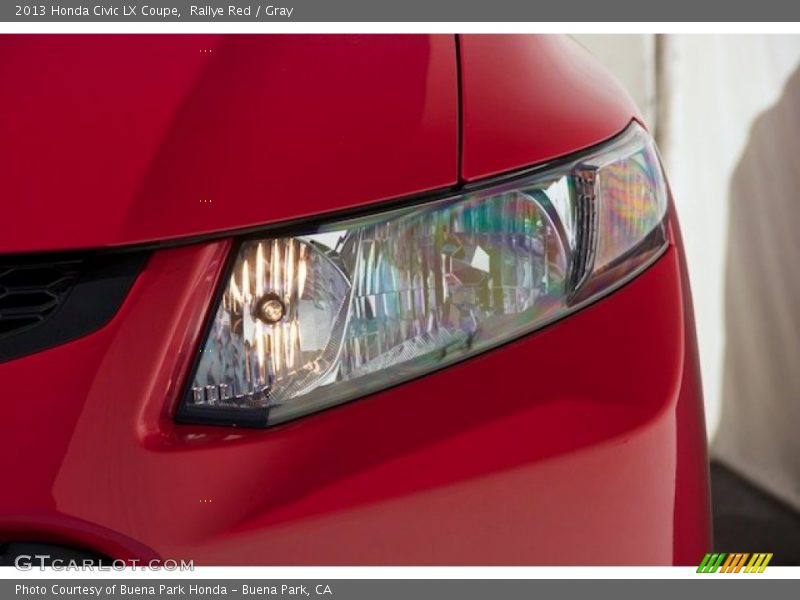 Rallye Red / Gray 2013 Honda Civic LX Coupe