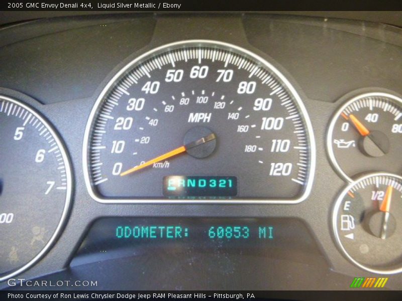 Liquid Silver Metallic / Ebony 2005 GMC Envoy Denali 4x4