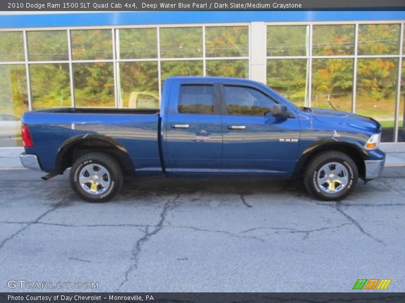 Deep Water Blue Pearl / Dark Slate/Medium Graystone 2010 Dodge Ram 1500 SLT Quad Cab 4x4