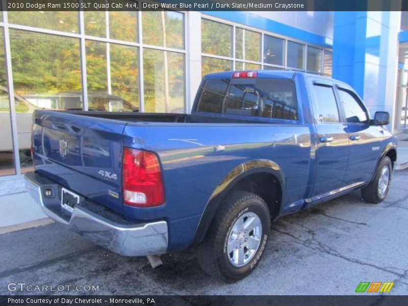 Deep Water Blue Pearl / Dark Slate/Medium Graystone 2010 Dodge Ram 1500 SLT Quad Cab 4x4