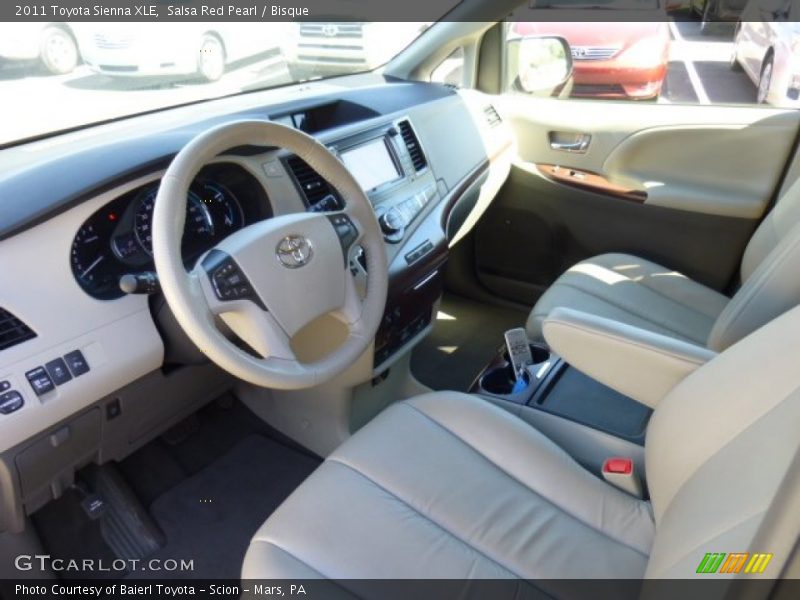 Salsa Red Pearl / Bisque 2011 Toyota Sienna XLE