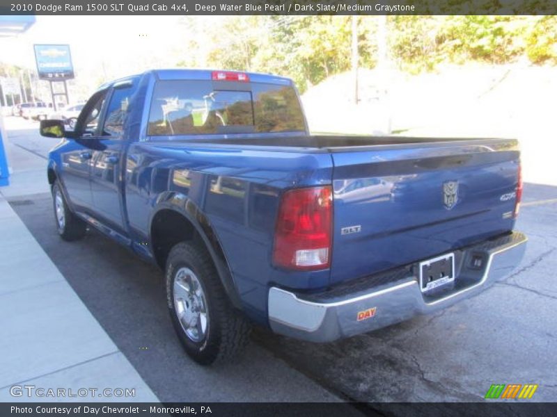 Deep Water Blue Pearl / Dark Slate/Medium Graystone 2010 Dodge Ram 1500 SLT Quad Cab 4x4