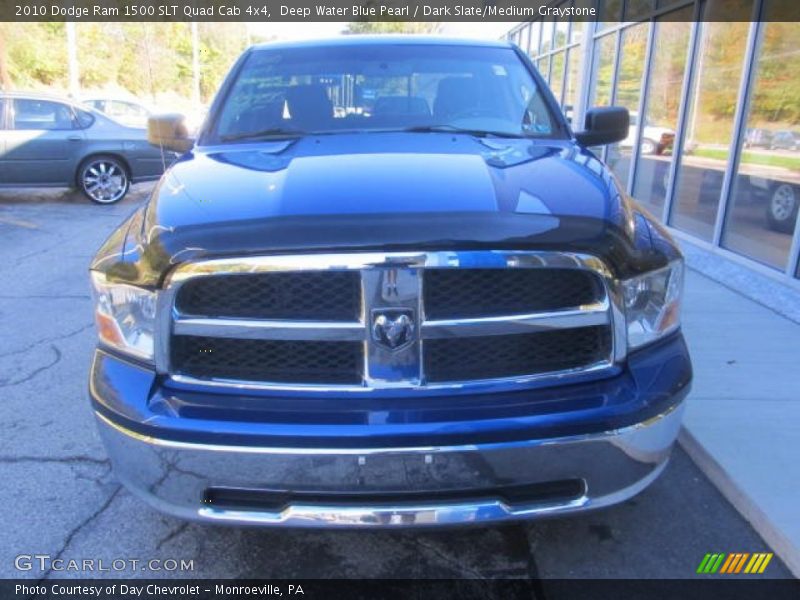 Deep Water Blue Pearl / Dark Slate/Medium Graystone 2010 Dodge Ram 1500 SLT Quad Cab 4x4