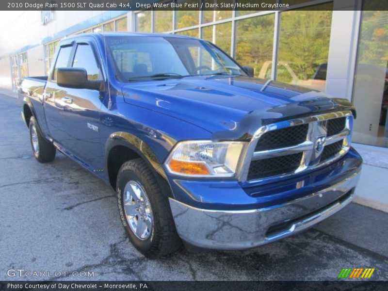 Deep Water Blue Pearl / Dark Slate/Medium Graystone 2010 Dodge Ram 1500 SLT Quad Cab 4x4