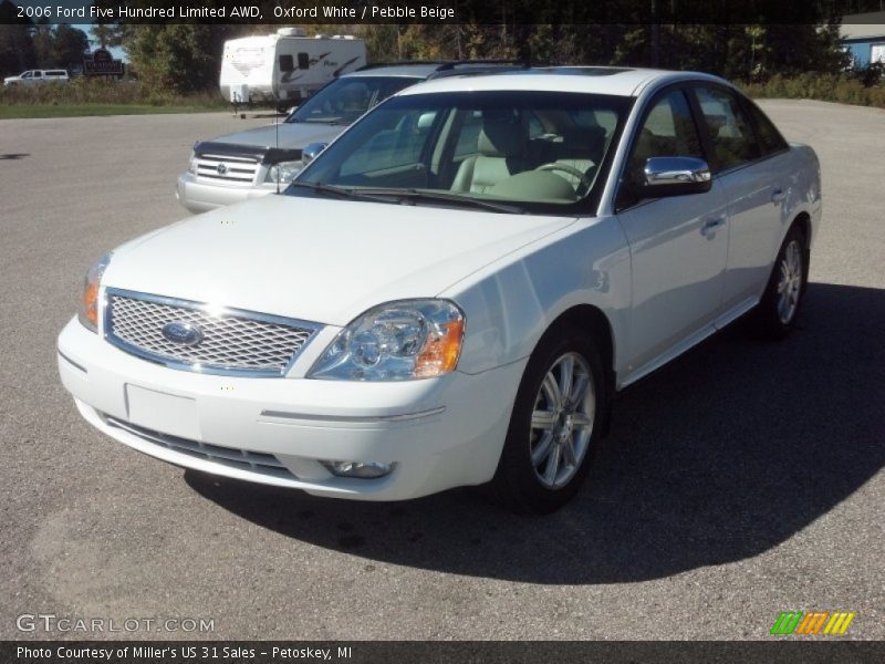 Oxford White / Pebble Beige 2006 Ford Five Hundred Limited AWD