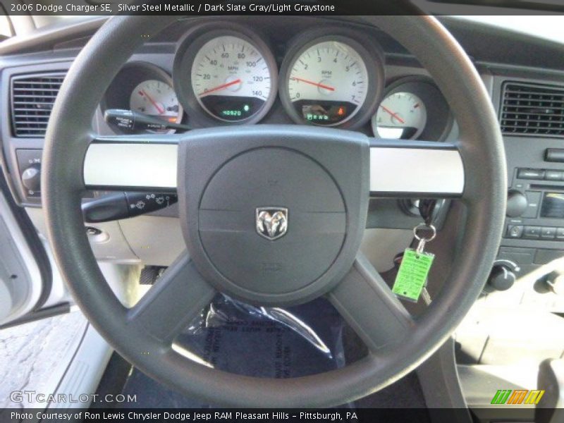 Silver Steel Metallic / Dark Slate Gray/Light Graystone 2006 Dodge Charger SE