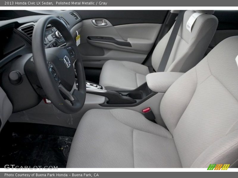 Polished Metal Metallic / Gray 2013 Honda Civic LX Sedan