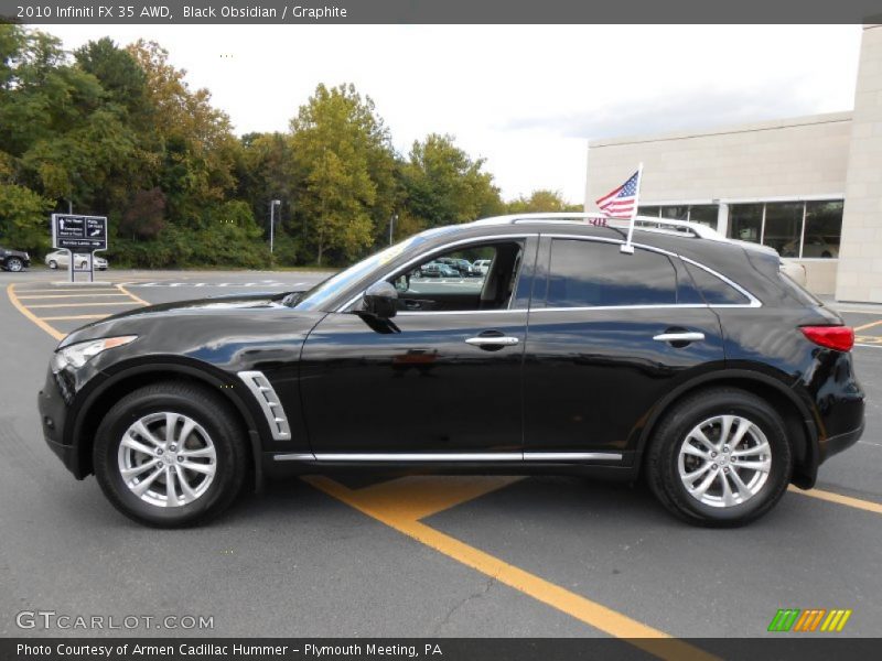 Black Obsidian / Graphite 2010 Infiniti FX 35 AWD