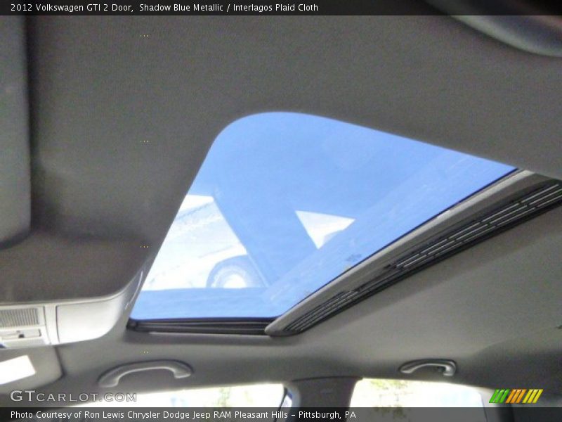 Shadow Blue Metallic / Interlagos Plaid Cloth 2012 Volkswagen GTI 2 Door