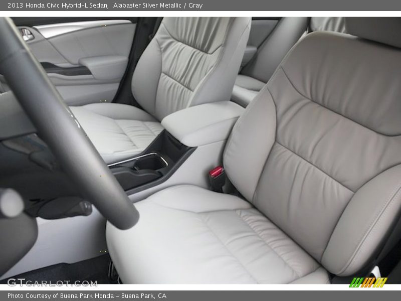 Front Seat of 2013 Civic Hybrid-L Sedan