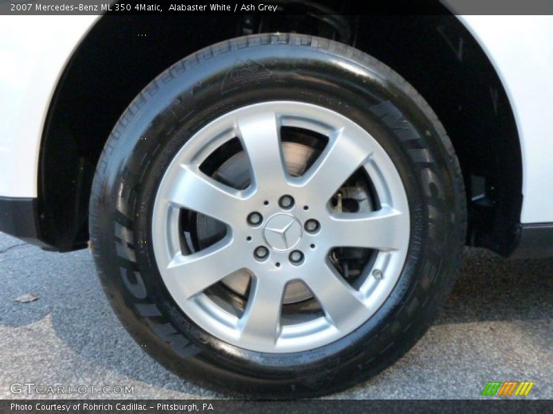 Alabaster White / Ash Grey 2007 Mercedes-Benz ML 350 4Matic