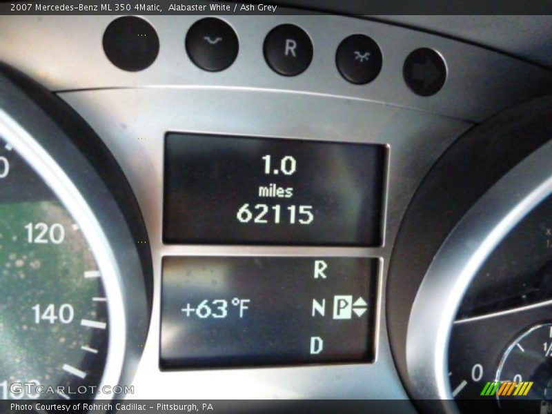 Alabaster White / Ash Grey 2007 Mercedes-Benz ML 350 4Matic