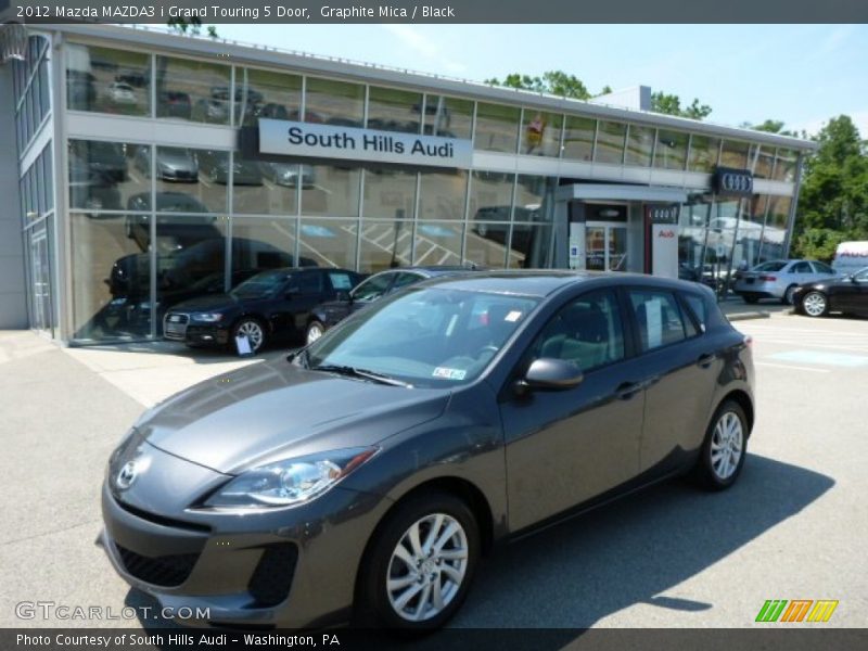 Graphite Mica / Black 2012 Mazda MAZDA3 i Grand Touring 5 Door