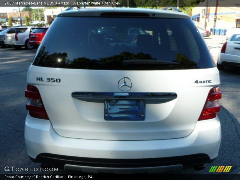 Alabaster White / Ash Grey 2007 Mercedes-Benz ML 350 4Matic
