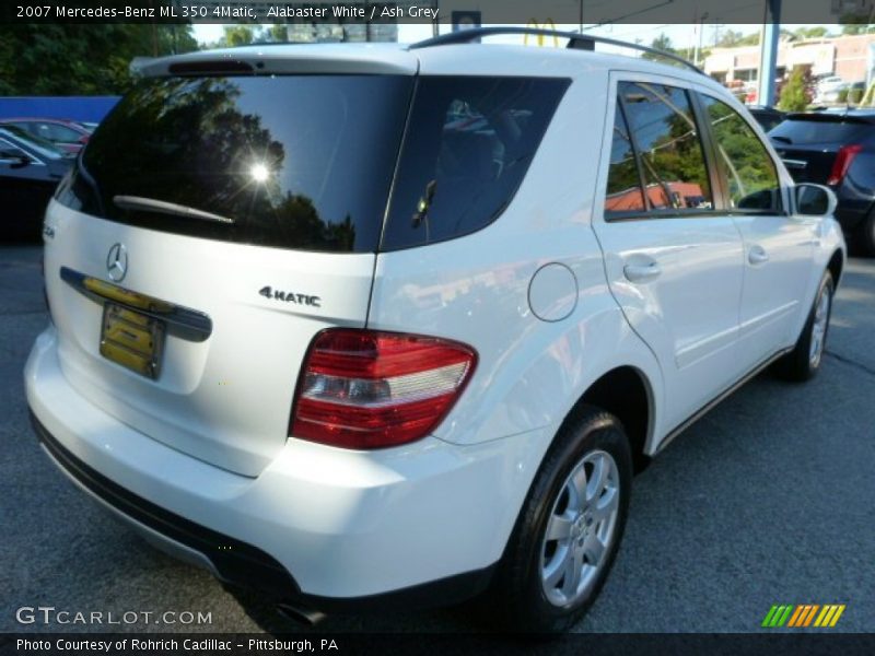 Alabaster White / Ash Grey 2007 Mercedes-Benz ML 350 4Matic