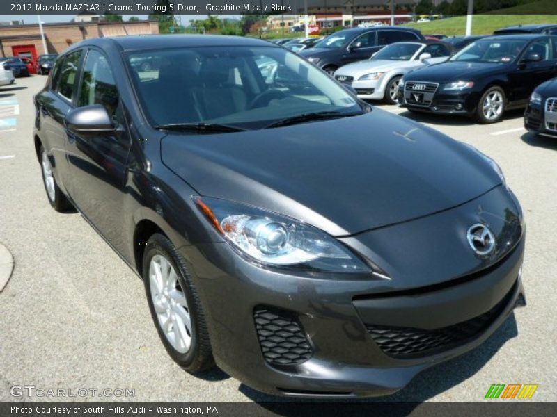 Graphite Mica / Black 2012 Mazda MAZDA3 i Grand Touring 5 Door