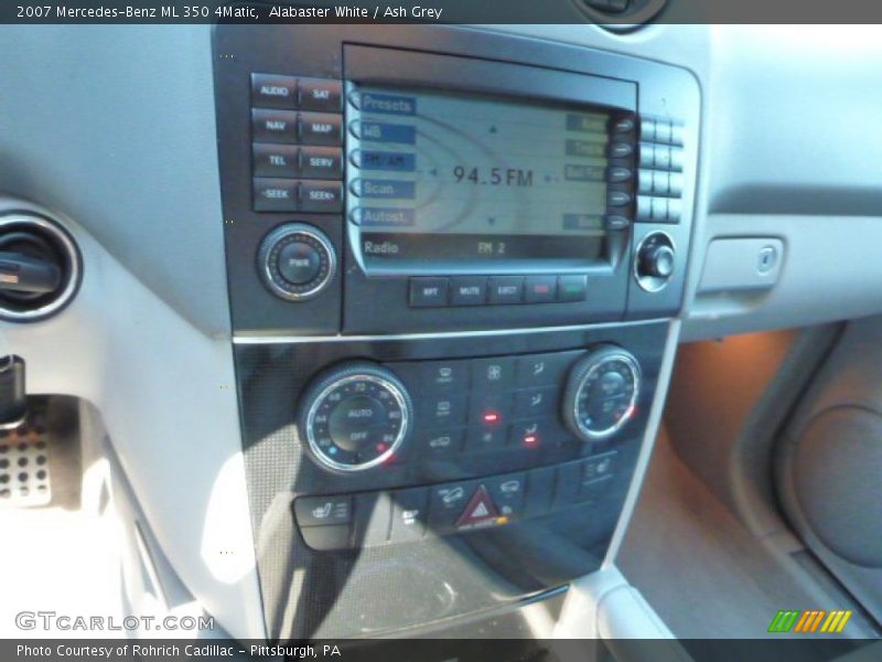 Alabaster White / Ash Grey 2007 Mercedes-Benz ML 350 4Matic