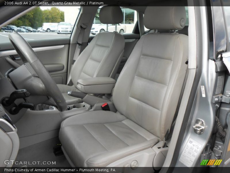 Front Seat of 2006 A4 2.0T Sedan