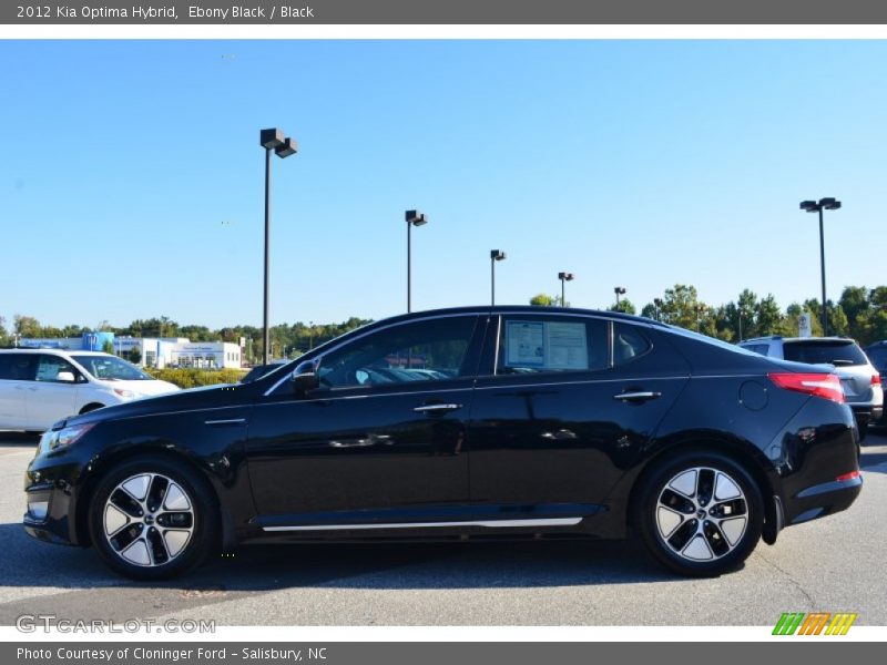 Ebony Black / Black 2012 Kia Optima Hybrid
