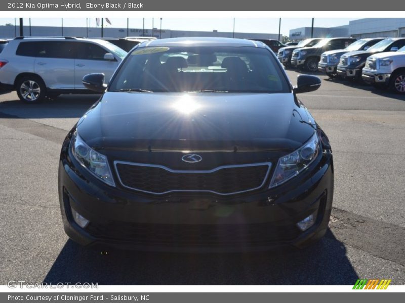 Ebony Black / Black 2012 Kia Optima Hybrid