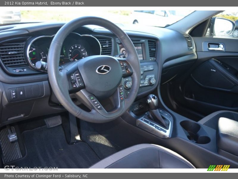 Ebony Black / Black 2012 Kia Optima Hybrid