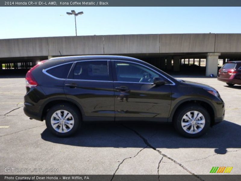 Kona Coffee Metallic / Black 2014 Honda CR-V EX-L AWD