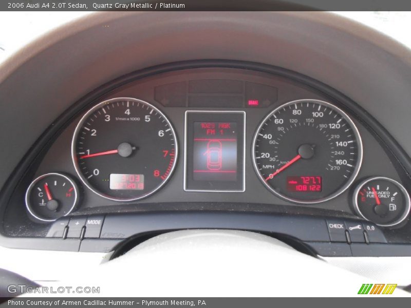  2006 A4 2.0T Sedan 2.0T Sedan Gauges