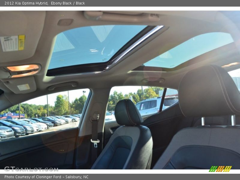 Ebony Black / Black 2012 Kia Optima Hybrid