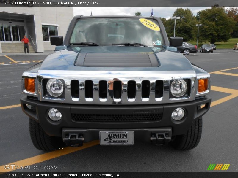 Slate Blue Metallic / Ebony Black 2007 Hummer H3 X