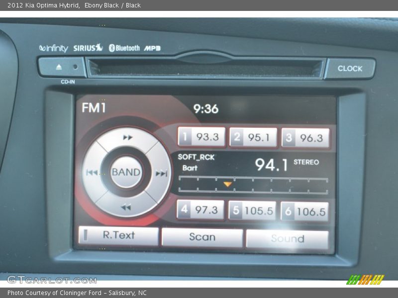 Ebony Black / Black 2012 Kia Optima Hybrid