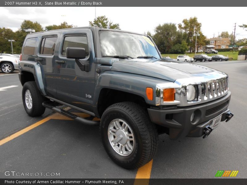 Slate Blue Metallic / Ebony Black 2007 Hummer H3 X